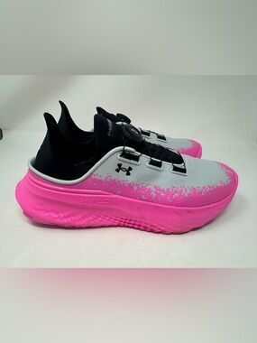 Under Armour SlipSpeed Men’s Size 10.5 Gray Pink No Need To Tie Slip On